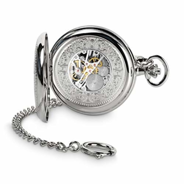 Hermann Jäckle - Taschenuhr Bayreuth II Skelett für stilvolle Herren I edle Taschenuhr mit skelettiertem Uhrwerk & Handaufzug Kal. 2650 I Qualitätshandwerk inklusive Kette und Reiseetui - 2