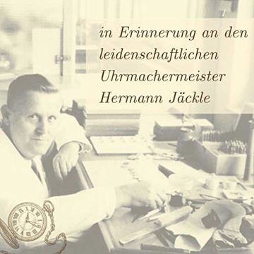 Hermann Jäckle - Taschenuhr Bayreuth II Skelett für stilvolle Herren I edle Taschenuhr mit skelettiertem Uhrwerk & Handaufzug Kal. 2650 I Qualitätshandwerk inklusive Kette und Reiseetui - 6